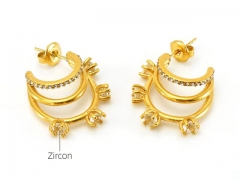 HY Wholesale Jewelry Earrings 316L Stainless Steel Earrings Jewelry-HY0082E0620