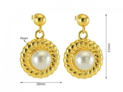 HY Wholesale Jewelry Earrings 316L Stainless Steel Earrings Jewelry-HY0082E0309