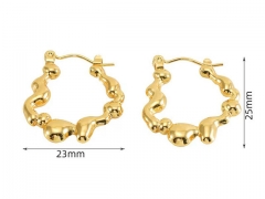 HY Wholesale Jewelry Earrings 316L Stainless Steel Earrings Jewelry-HY0082E0747