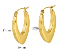 HY Wholesale Jewelry Earrings 316L Stainless Steel Earrings Jewelry-HY0082E0507