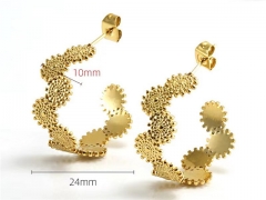 HY Wholesale Jewelry Earrings 316L Stainless Steel Earrings Jewelry-HY0082E0686