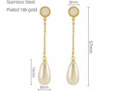 HY Wholesale Jewelry Earrings 316L Stainless Steel Earrings Jewelry-HY0082E0223