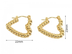 HY Wholesale Jewelry Earrings 316L Stainless Steel Earrings Jewelry-HY0082E0745