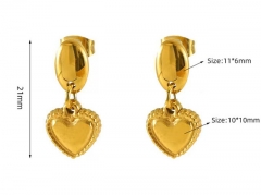 HY Wholesale Jewelry Earrings 316L Stainless Steel Earrings Jewelry-HY0082E0573