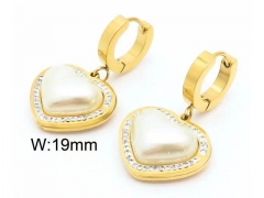 HY Wholesale Jewelry Earrings 316L Stainless Steel Earrings Jewelry-HY0151E0848