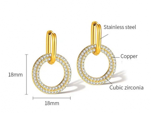 HY Wholesale Jewelry Popular Earrings 316L Stainless Steel Earrings Jewelry-HY0157E0004