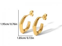 HY Wholesale Jewelry Popular Earrings 316L Stainless Steel Earrings Jewelry-HY0158E0630