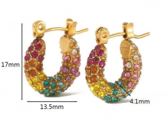 HY Wholesale Jewelry Popular Earrings 316L Stainless Steel Earrings Jewelry-HY0158E0304