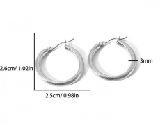 HY Wholesale Jewelry Popular Earrings 316L Stainless Steel Earrings Jewelry-HY0158E0394