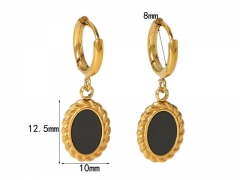 HY Wholesale Jewelry Popular Earrings 316L Stainless Steel Earrings Jewelry-HY0158E0299