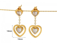 HY Wholesale Jewelry Popular Earrings 316L Stainless Steel Earrings Jewelry-HY0158E0443