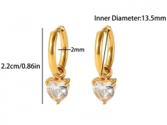 HY Wholesale Jewelry Popular Earrings 316L Stainless Steel Earrings Jewelry-HY0158E0405