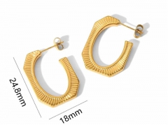 HY Wholesale Jewelry Popular Earrings 316L Stainless Steel Earrings Jewelry-HY0158E0771