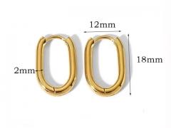 HY Wholesale Jewelry Popular Earrings 316L Stainless Steel Earrings Jewelry-HY0158E0257