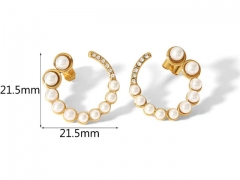 HY Wholesale Jewelry Popular Earrings 316L Stainless Steel Earrings Jewelry-HY0158E0654