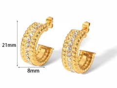 HY Wholesale Jewelry Popular Earrings 316L Stainless Steel Earrings Jewelry-HY0158E0791