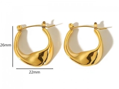 HY Wholesale Jewelry Popular Earrings 316L Stainless Steel Earrings Jewelry-HY0158E0523