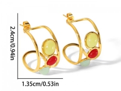 HY Wholesale Jewelry Popular Earrings 316L Stainless Steel Earrings Jewelry-HY0158E0688