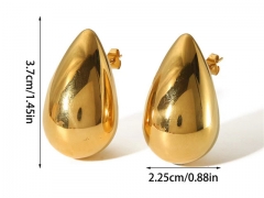 HY Wholesale Jewelry Popular Earrings 316L Stainless Steel Earrings Jewelry-HY0158E0681