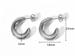 HY Wholesale Jewelry Popular Earrings 316L Stainless Steel Earrings Jewelry-HY0158E0072