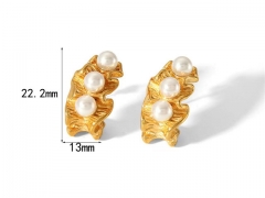 HY Wholesale Jewelry Popular Earrings 316L Stainless Steel Earrings Jewelry-HY0158E0214