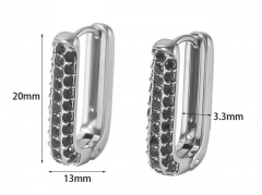 HY Wholesale Jewelry Popular Earrings 316L Stainless Steel Earrings Jewelry-HY0158E0544