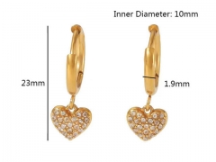 HY Wholesale Jewelry Popular Earrings 316L Stainless Steel Earrings Jewelry-HY0158E0737