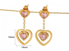 HY Wholesale Jewelry Popular Earrings 316L Stainless Steel Earrings Jewelry-HY0158E0444