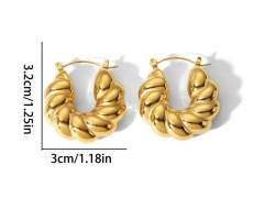 HY Wholesale Jewelry Popular Earrings 316L Stainless Steel Earrings Jewelry-HY0158E0218