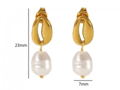 HY Wholesale Jewelry Popular Earrings 316L Stainless Steel Earrings Jewelry-HY0158E0229