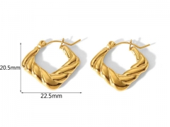 HY Wholesale Jewelry Popular Earrings 316L Stainless Steel Earrings Jewelry-HY0158E0317