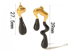 HY Wholesale Jewelry Popular Earrings 316L Stainless Steel Earrings Jewelry-HY0158E0530