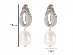 HY Wholesale Jewelry Popular Earrings 316L Stainless Steel Earrings Jewelry-HY0158E0230