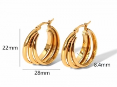 HY Wholesale Jewelry Popular Earrings 316L Stainless Steel Earrings Jewelry-HY0158E0595