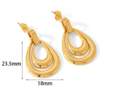 HY Wholesale Jewelry Popular Earrings 316L Stainless Steel Earrings Jewelry-HY0158E0586