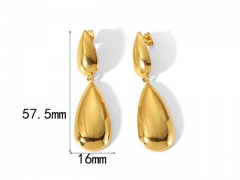 HY Wholesale Jewelry Popular Earrings 316L Stainless Steel Earrings Jewelry-HY0158E0039