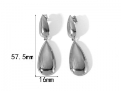 HY Wholesale Jewelry Popular Earrings 316L Stainless Steel Earrings Jewelry-HY0158E0041