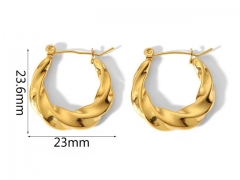 HY Wholesale Jewelry Popular Earrings 316L Stainless Steel Earrings Jewelry-HY0158E0323