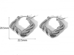 HY Wholesale Jewelry Popular Earrings 316L Stainless Steel Earrings Jewelry-HY0158E0318