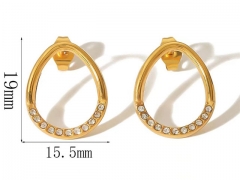 HY Wholesale Jewelry Popular Earrings 316L Stainless Steel Earrings Jewelry-HY0158E0503