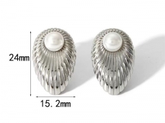 HY Wholesale Jewelry Popular Earrings 316L Stainless Steel Earrings Jewelry-HY0158E0288