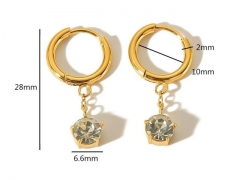 HY Wholesale Jewelry Popular Earrings 316L Stainless Steel Earrings Jewelry-HY0158E0461