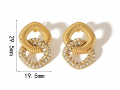 HY Wholesale Jewelry Popular Earrings 316L Stainless Steel Earrings Jewelry-HY0158E0206