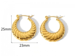 HY Wholesale Jewelry Popular Earrings 316L Stainless Steel Earrings Jewelry-HY0158E0319