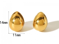 HY Wholesale Jewelry Popular Earrings 316L Stainless Steel Earrings Jewelry-HY0158E0270