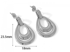 HY Wholesale Jewelry Popular Earrings 316L Stainless Steel Earrings Jewelry-HY0158E0587