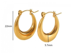 HY Wholesale Jewelry Popular Earrings 316L Stainless Steel Earrings Jewelry-HY0158E0709