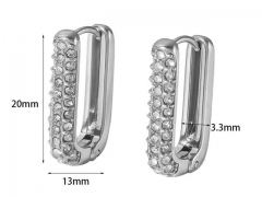 HY Wholesale Jewelry Popular Earrings 316L Stainless Steel Earrings Jewelry-HY0158E0550