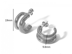 HY Wholesale Jewelry Popular Earrings 316L Stainless Steel Earrings Jewelry-HY0158E0153