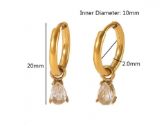 HY Wholesale Jewelry Popular Earrings 316L Stainless Steel Earrings Jewelry-HY0158E0136